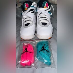 Nike Air Jordan 8 Retro South Beach 305381-113 boys size 6.5y